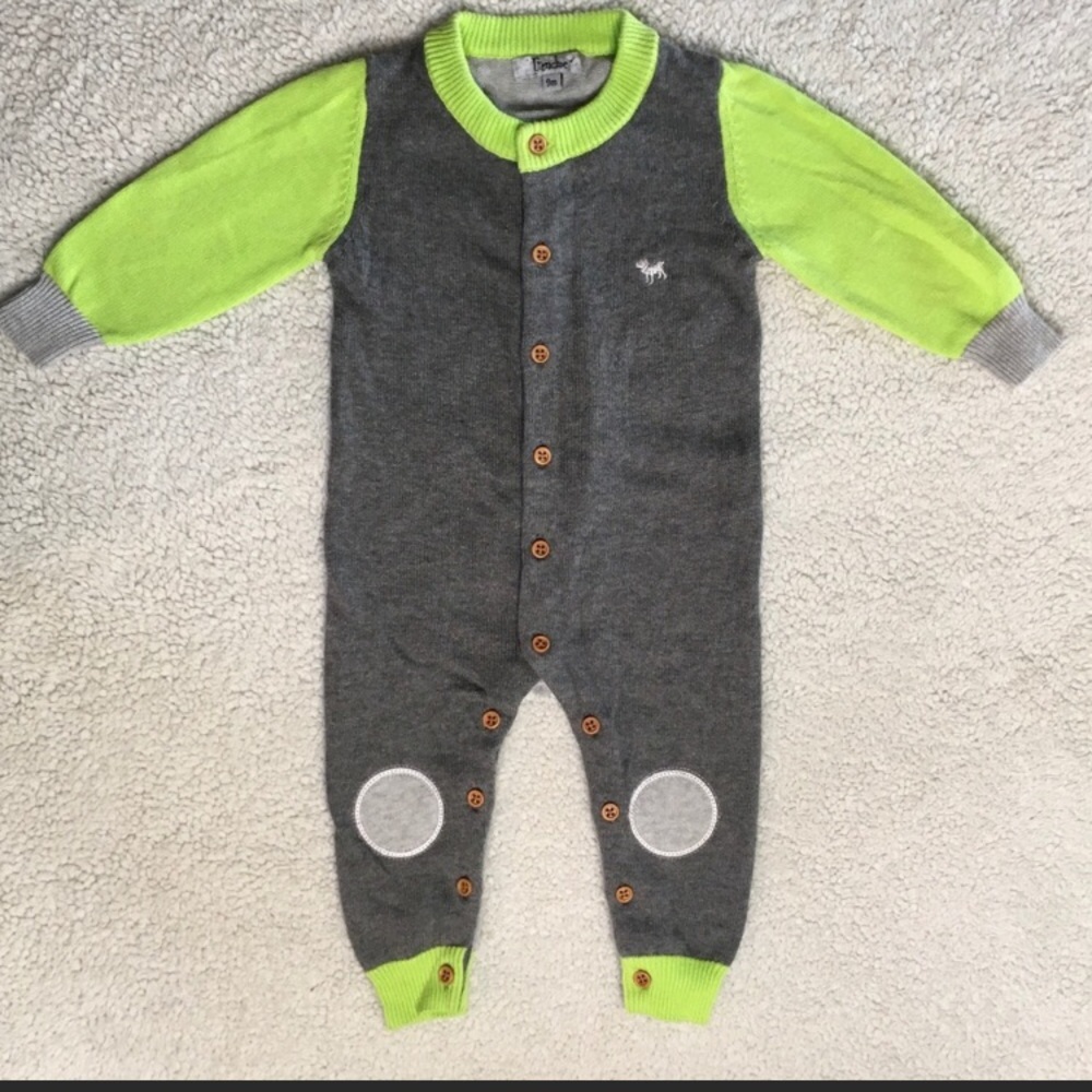 Frenchie Mini Couture baby romper